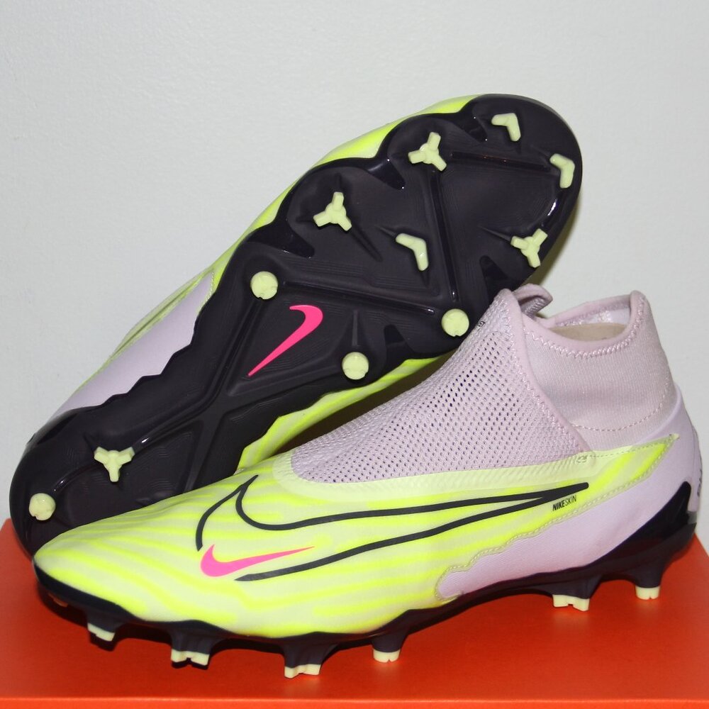 Nike Phantom GX Pro DF FG Soccer Cleats Mens 13 Barely Volt Gridiron
